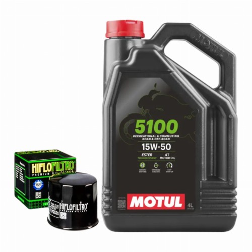 Motul 5100 4T 15W50 4L + filtr HIFLO gratis